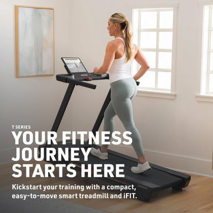 NordicTrack T Series 5 Foldable Home Treadmill with Smart Training Features