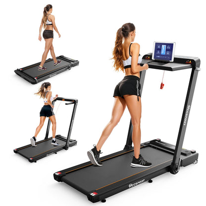 Hccsport 3 in 1 Under Desk Treadmill with Incline & Removable Workstation Desk