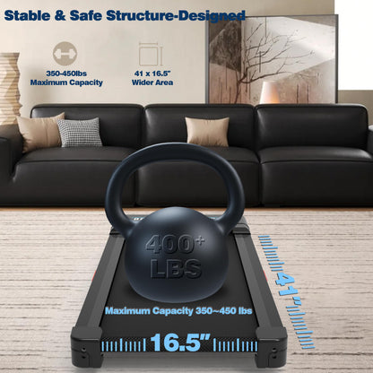 TRAILVIBER Walking Pad Treadmill with 12% Incline, LED Screen & Bluetooth Speaker